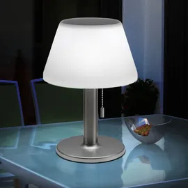 Expo Börse 2er Set LED Solar Tischleuchte, Kunststoff, weiß, Höhe 28 cm