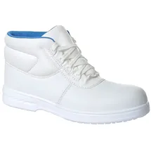 PORTWEST Sicherheitsschnürstiefel Gummistiefel Weiß 47