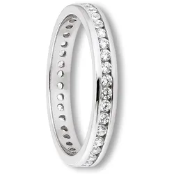 Silberring ONE ELEMENT "Zirkonia Ring aus 925 Silber" Gr. 54, silber, Fingerringe, Damen, 54,mit Zirkonia, Silber 925 (Sterlingsilber), Damen Silber Schmuck