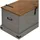 vidaXL Truhenbank Halden Grau 91 x 48 x 47 cm