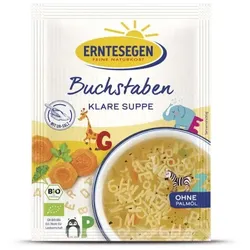 Erntesegen Buchstaben Klare Suppe bio