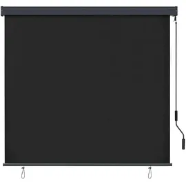 vidaXL Rollo Rollo mit Vorhängen 180 x 250 cm grau