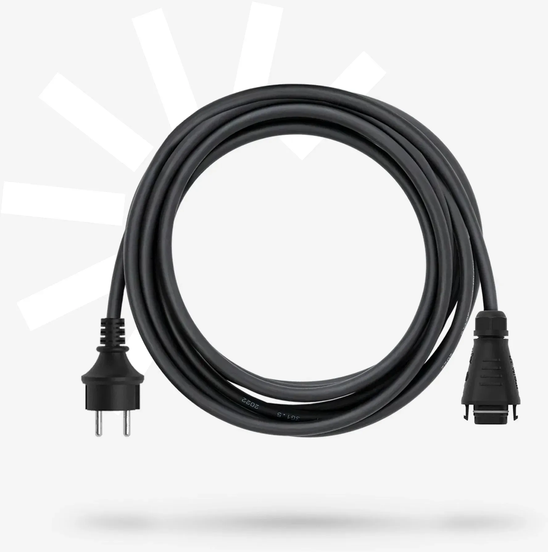 Stromanschlusskabel Schutz-Kontakt-Stecker mit Field Connector BC05 für Hoymiles HMS / HiFlow (verschiedene Längen)