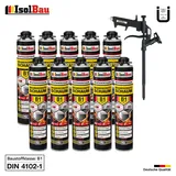 Brandschutzschaum B1 Bauschaum 10 x 750ml Montageschaum Pistolenschaum Pistole