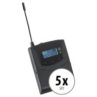 Beatfoxx Silent Guide V2 SDR-BP30 Bodypack-Receiver Funk-Kopfhörer (Stereo Funk-Empfänger mit 3 empfangbare Kanäle, UHF-Technik, zur Verwendung mit jedem handelsüblichen Kopfhörer) schwarz