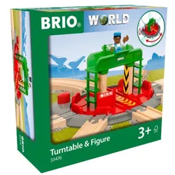 BRIO Bahn - Lok-Drehscheibe mit Kontrollbrücke