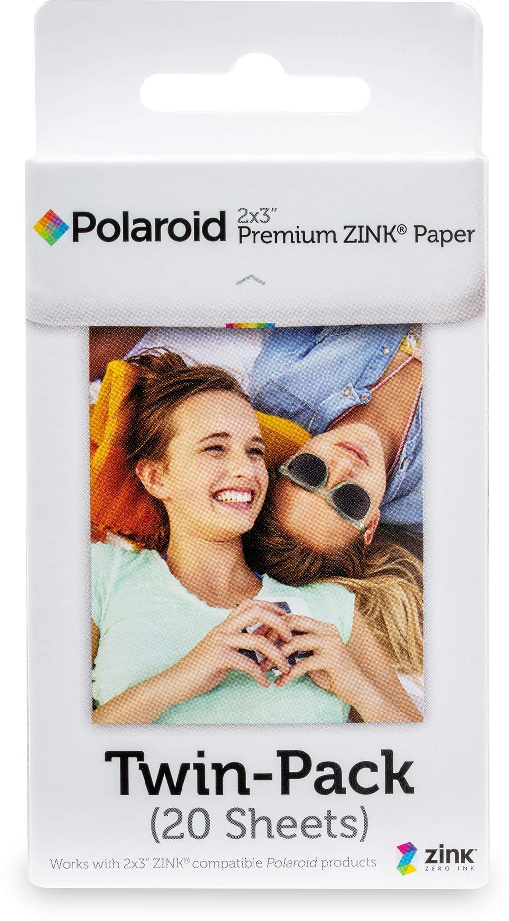 Polaroid 2x3 Zoll Premium ZINK Fotopapier (20 Blatt) - Kompatibel mit Polaroid Snap, Z2300, SocialMatic Sofortbildkameras, Zip Sofortbilddrucker