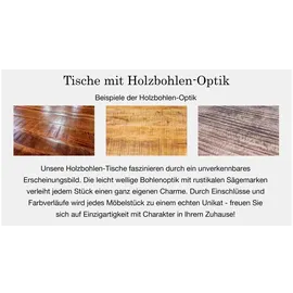 'massivart' Esstisch Baumkantentisch 140 cm massiv Mango - TOMASO