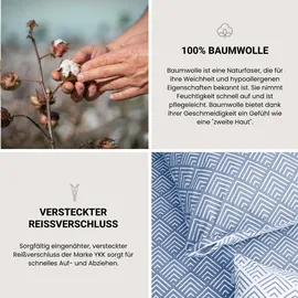 SCHIESSER Bettwäscheset Mabel | Renforcé | 2-teilig | 155 x 220 cm, Schlaftextilien, Bettwäsche, Bettwäsche