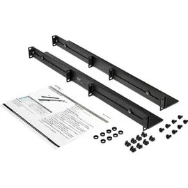 Startech StarTech.com 1HE 19 Zoll Server Rack Schienen - 60,9-91cm Einstellbare Tiefe - Universelle 4 Pfosten Rack Schienen - Netzwerk Geräte/Server/UPS Schienen für HPE ProLiant Dell PowerEdge (UNIRAILS1UB)