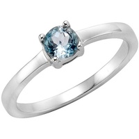 ZEEme Gemstones Ring 925/- Sterling Silber Blautopas Beh. Blau Glänzend (Größe: 054 (17 2)), 054 (17.2)