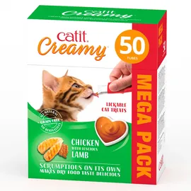 Catit Creamy Huhn und Lamm 50 x 10 g