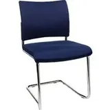 Freischwinger SEAT POINT, Polster, ohne Armlehnen, stapelbar, im 2er-Set, blau
