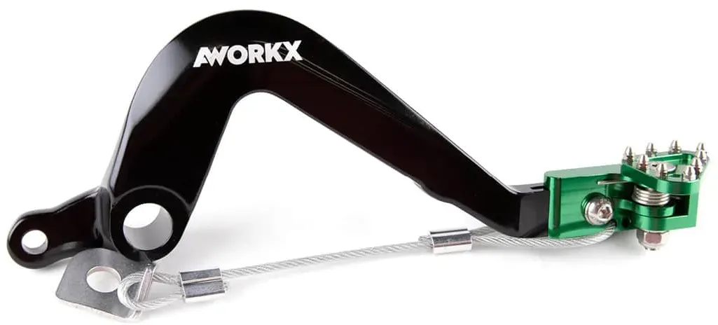 AWORKX Hinterradbremspedal - Grün