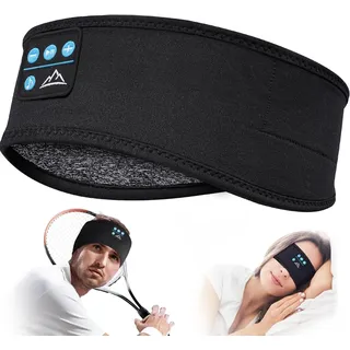 HANPURE Schlafkopfhörer Bluetooth Geschenke für Frauen/Männer - Stirnband Kopfhörer Schlafen Männer Geschenke für Mama Papa, Schlafmaske mit Kopfhörer HD Stereo Lautsprecher, SchlafKopfhörer für Schlaf, Yoga