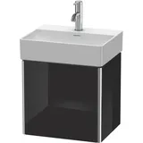 Duravit Waschtischunterschrank 1 Tür 43,4 x 34 x 39,7 cm Schwarz Hochglanz