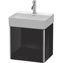 Duravit Waschtischunterschrank 1 Tür 43,4 x 34 x 39,7 cm Schwarz Hochglanz