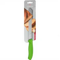 Victorinox Brotmesser 21 cm Grün Wellenschliff