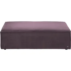 Hocker TOM TAILOR HOME, lila (lavender tsv 18), B:122cm H:36cm T:62cm, Samtstoff TSV (100% Polyester), Hocker, Polsterhocker