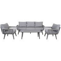 Lesli Living Lounge-Set Amalfi - Schwarz