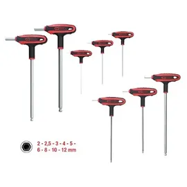 KS Tools T-Griff-Innensechskant-Kugelkopf-Schlüssel-Satz 151.8150 9-tlg.