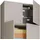 VCM Putzschrank Lona 70 x 240 x 39 cm Grau/Weiß