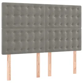 vidaXL Boxspringbett 140 x 200 cm Hellgrau