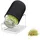 Westmark Sprossenglas-Set 1 Glas 2000 ml schwarz/silberfarben