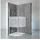Schulte Youngline Runddusche mit Drehtür 90 x 190 cm grau Sicherheitsglas