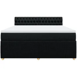 vidaXL Boxspringbett 180 x 200 cm Schwarz