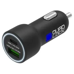 Quad Lock USB (C+A) 48W Dual-Zigarettenanzünder-Ladegerät