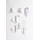 K-HOME Klemmfix-Minirollo 110 x 150 cm grau