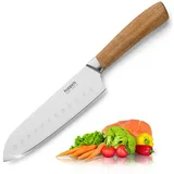 KUPPELS Santokumesser 17 cm Braun