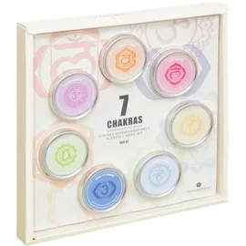 ATMOSPHERA CREATEUR D'INTERIEUR Kerzenständer Geschenkset Mit 7 Kerzen Chakra Mehrfarbig