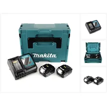 Makita Power Source Kit 18 V Li-Ion 2x 3,0 Ah + DC18RC Ladegerät 195584-2 + Makpac 196693-0
