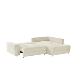 bobb Ecksofa Arissa de Luxe ¦ creme ¦ Maße (cm): B: 265 H: 84 T: 215.0