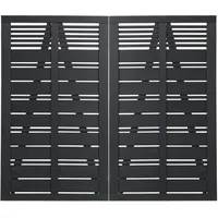 Plus Doppeltor Silence 200 x 170 cm Schwarz