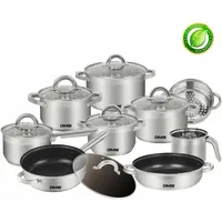 DMS Edelstahl Topf-Set 15-tlg.