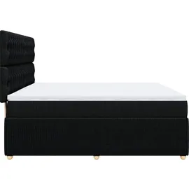 vidaXL Boxspringbett 180 x 200 cm Schwarz