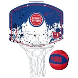 Wilson Mini-Basketballkorb NBA Team Mini Hoop, Detroit Pistons, Kunststoff