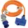 Brennenstuhl Camping CEE-Verlängerungskabel mit CEE-Stecker und Winkelkupplung inkl. Schutzkontakt-Kombisteckdose mit LED Spannungsanzeige (3m, 230V/16A, Einsatz im Außenbereich, Made in Germany)