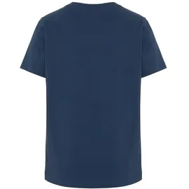 lotto Print-Shirt LOTTO, Mädchen, Gr. 122/128, blau (marineblaus), 100% Cotton, unifarben, normal, Rundhals, gerader Abschluss, Shirts, - mit angesagtem Crewneck