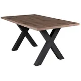 Mäusbacher Esstisch KASIMIR, Graphit Dekor, Viking Eiche Dekor, B 160 x H 75 x T 90 cm braun|grau