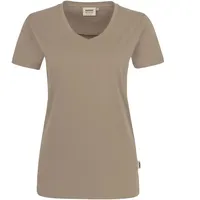 Hakro Damen V-Shirt Mikralinar® khaki L