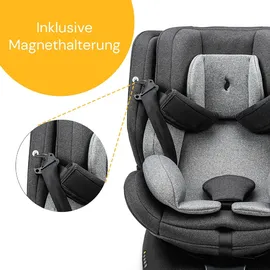 Osann Eno360 SL i-Size Reboarder mit Isofix und Standfuß – Dark Grey Melange