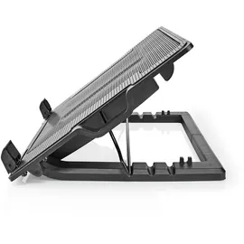 Nedis Notebook-Ständer, Anzahl Lüfter: 2 Stromversorgung über USB | Anzahl Winkel: 4 | 18 " | 1200 U/min | LED