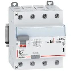 Legrand DX3 FI-Schutzschalter 63A, 30mA, Typ B, N-links, 4polig