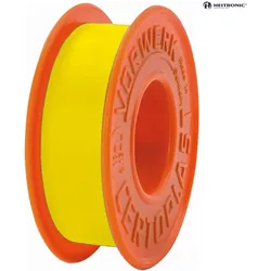 HEITRONIC Isolierband, 10 Meter, Breite 1.5cm, gelb HEI-48025