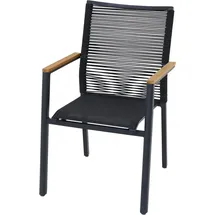 Siena Garden Bologna Stapelsessel 67,5 x 56 x 90 cm grau 4 St.