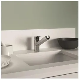Ideal Standard CeraPlan 360° schwenkbarer Rohrauslauf, Ausladung 22,3 cm, BlueStart, Chrom
